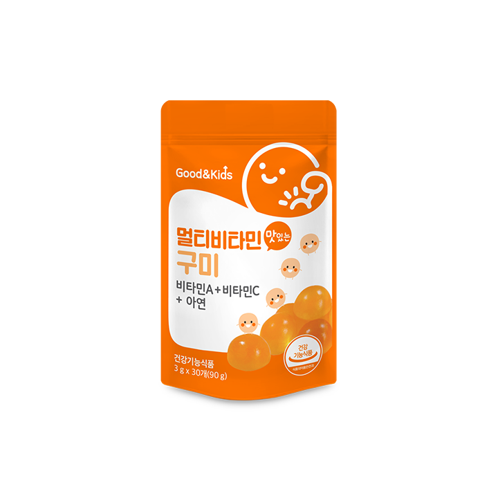 [굿앤키즈] 맛있는 멀티비타민 구미 3g 30개 1포